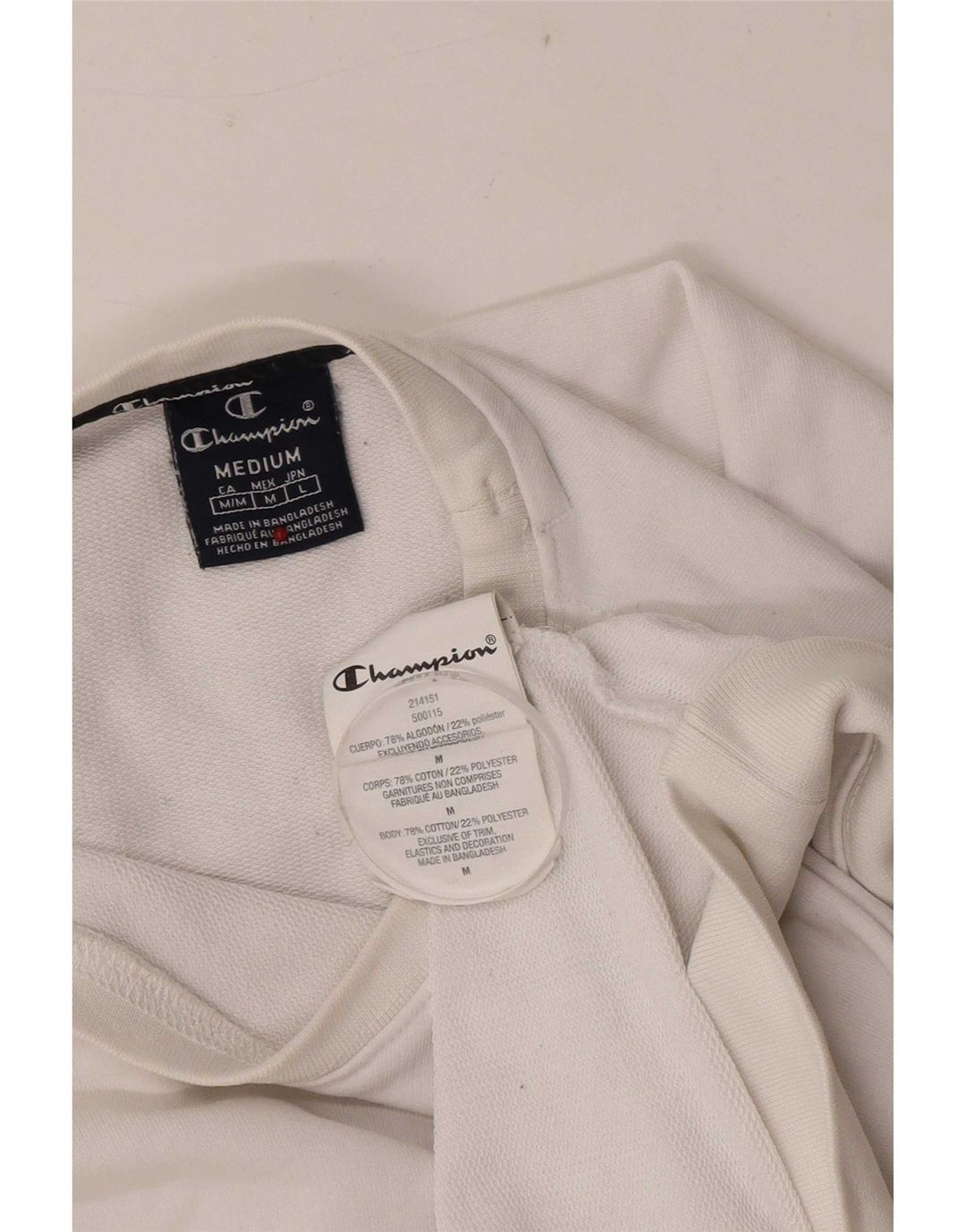 Champion Sudadera Regular Fit para Mujer UK 14 Medium White Cotton