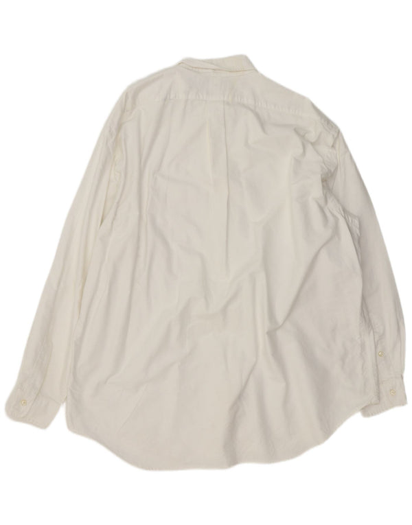 Ralph Lauren Camisa grande y alta para hombre XL Algodón blanco