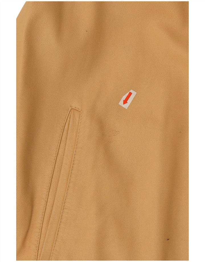 Your Sixth Sense Abrigo de cuero para mujer UK 42 Beige medio