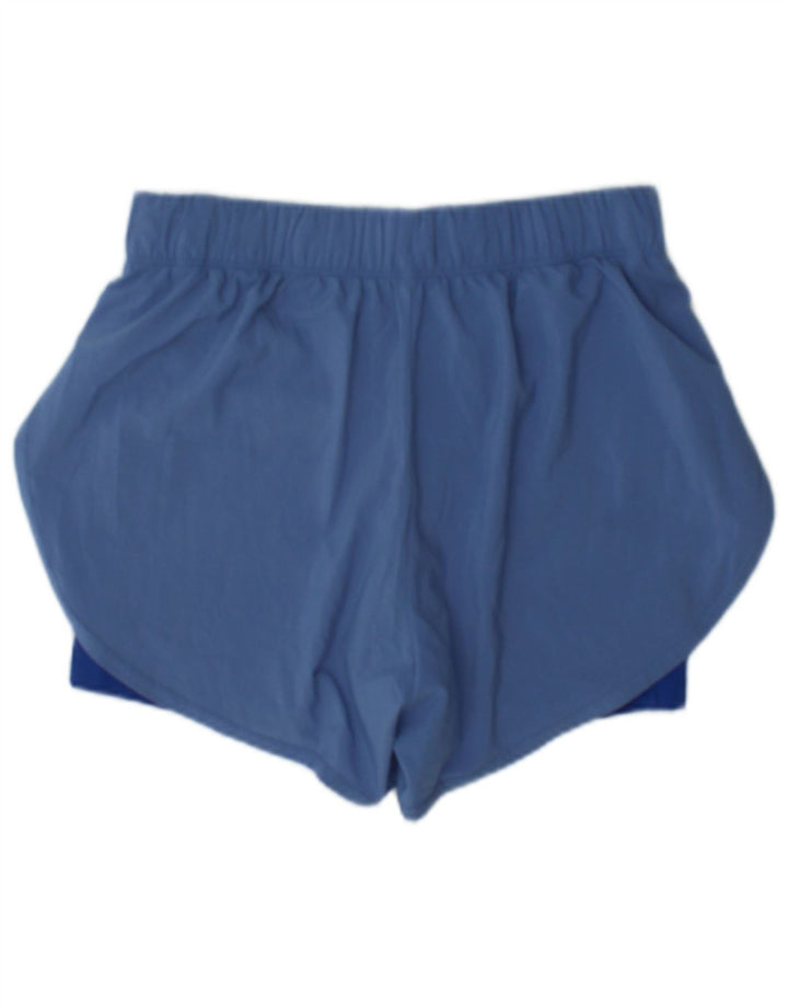 Nike - Pantalones cortos deportivos Dri Fit para mujer, talla 40, color azul medio