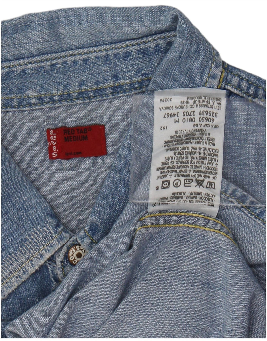 LEVI'S Camisa Vaquera De Algodón Azul Medio Hombre