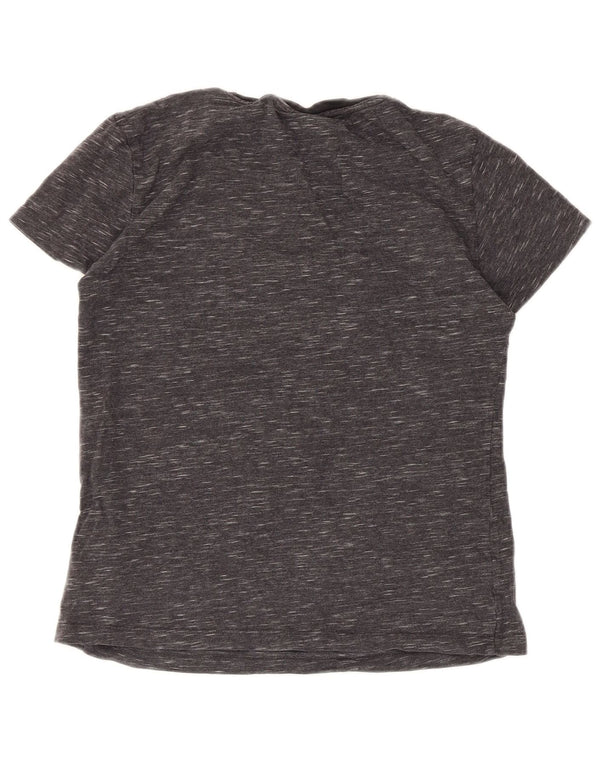 Adidas Camiseta gráfica para mujer Top UK 12 Algodón moteado gris medio