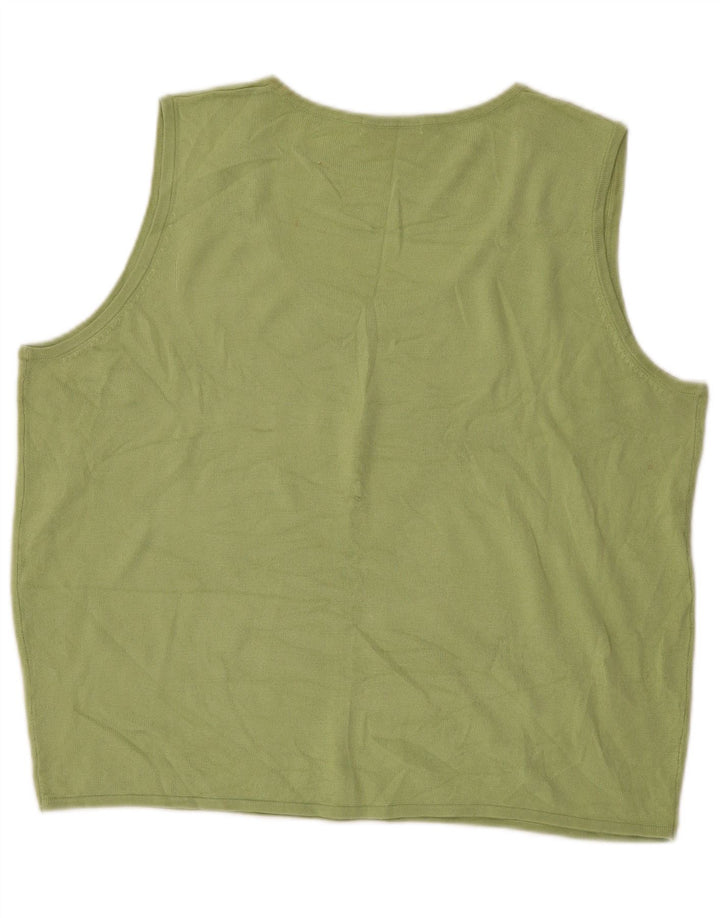 MARKS & SPENCER Camiseta sin mangas extragrande para mujer UK 40 XL Verde