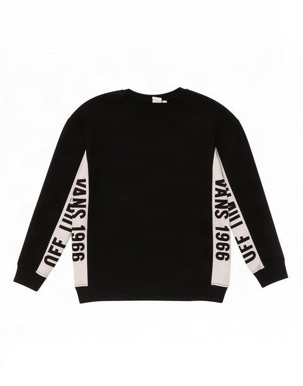 Vans Hombre Sudadera con gráfico Jumper XS Algodón color block negro