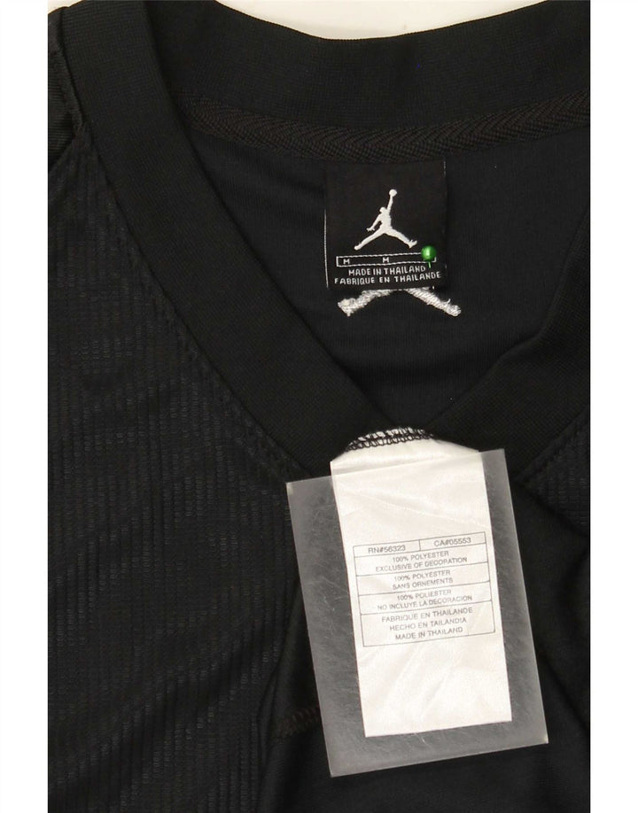 Jordan Mens Chaleco Superior Medio Negro Poliéster
