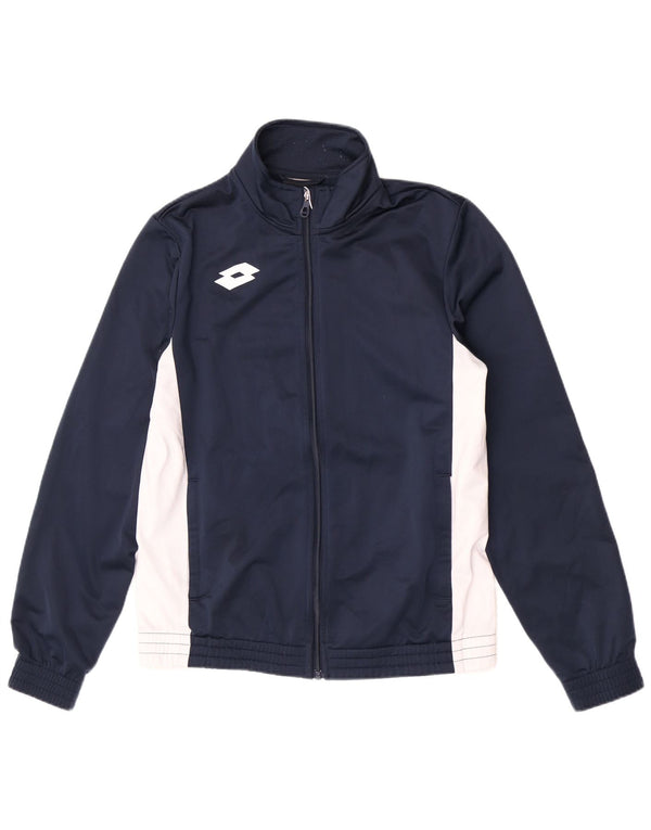 Lotto Hombre Regular Fit Chándal Top Chaqueta Small Azul Marino Colorblock