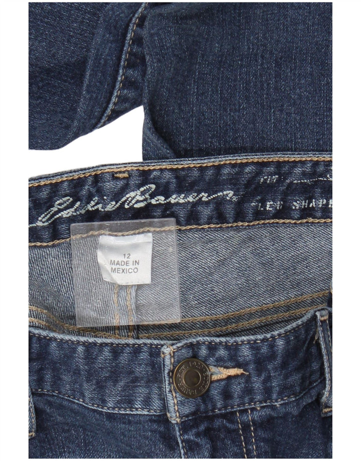 EDDIE BAUER Vaqueros con corte de bota ligeramente curvados para mujer US 12 Large W34 L29 Azul