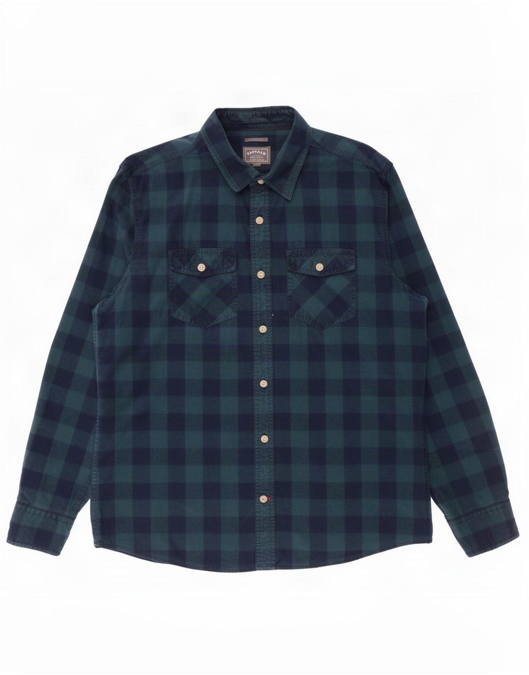 Camisa de corte clásico para hombre de Fat Face, talla grande, de algodón a cuadros en azul marino