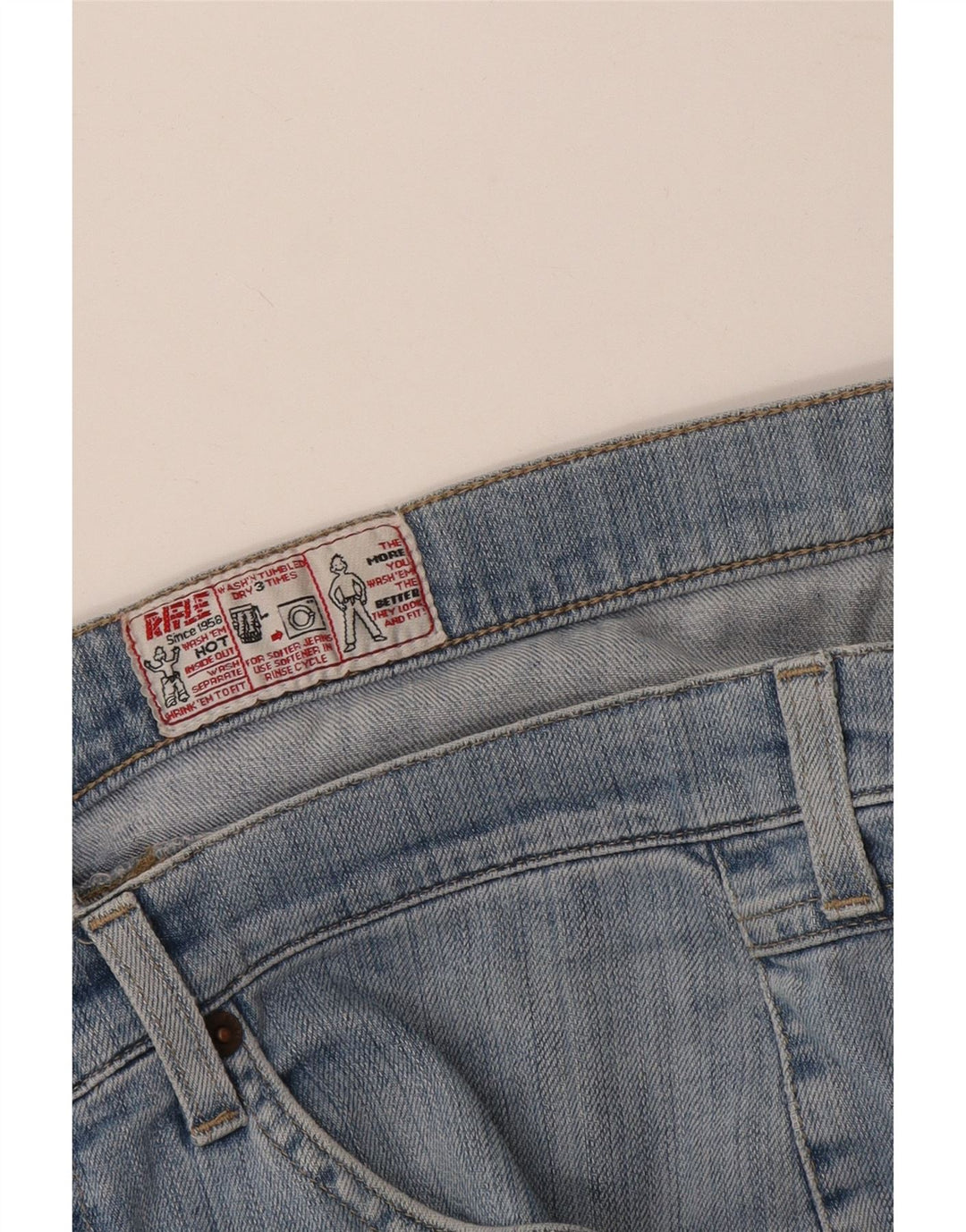 Vaqueros rectos para hombre Rifle W34 L30 Azul