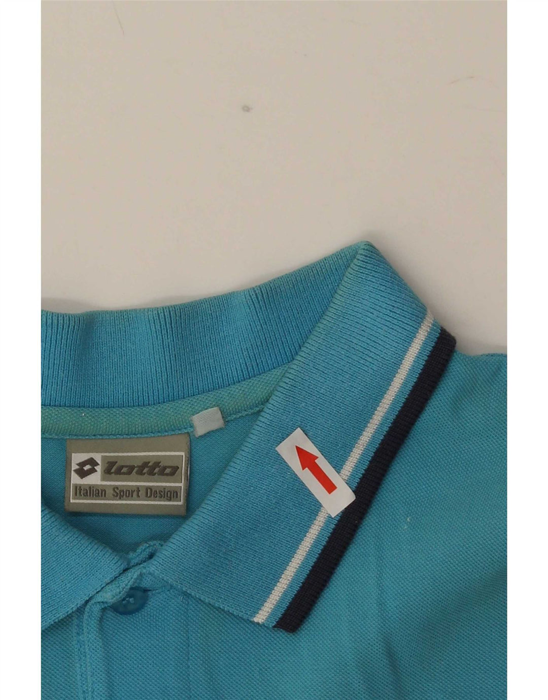 Polo Lotto Hombre De Algodón A Rayas Azul Medio