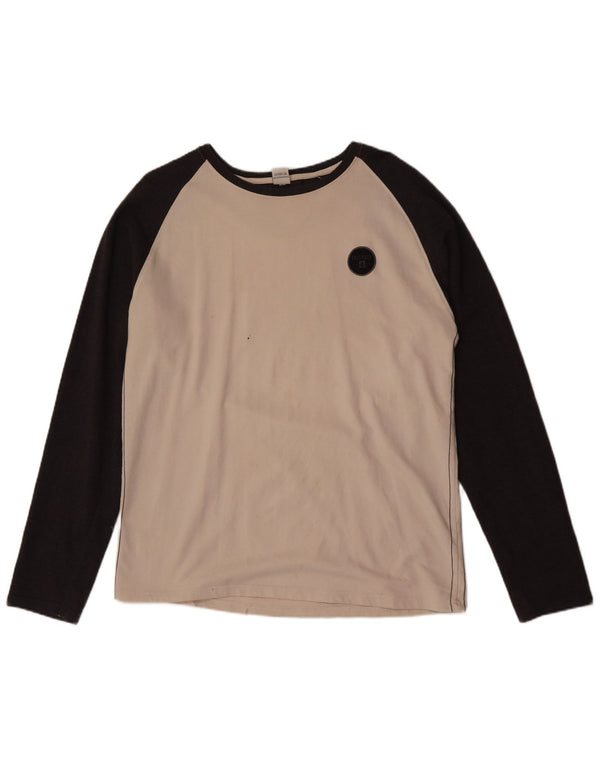 Saltrock Hombre Top Manga Larga XL Blanco Colorblock