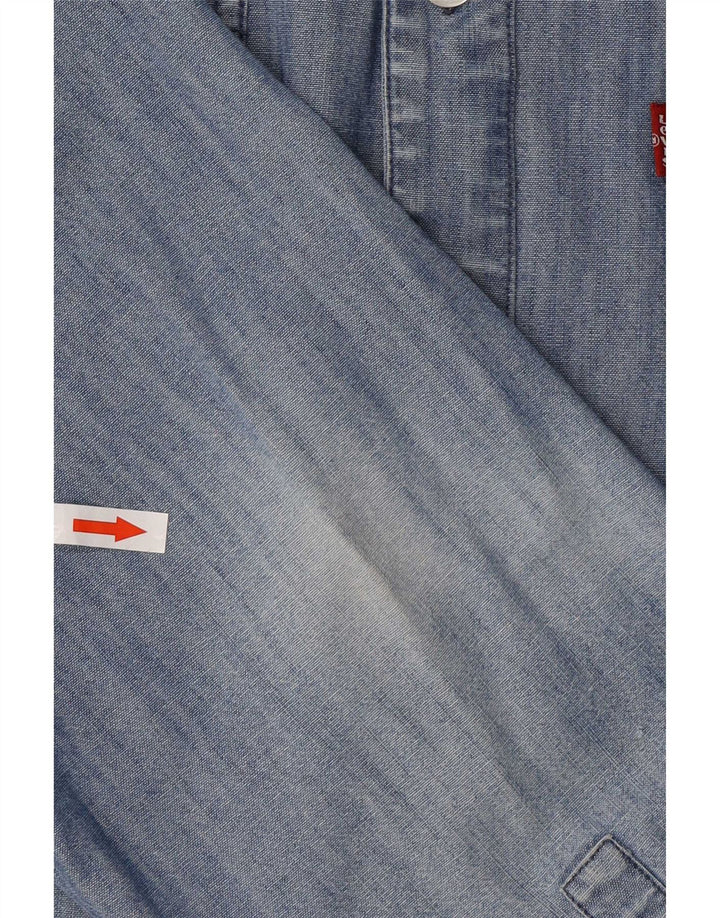 Levi's Camisa vaquera para hombre azul grande