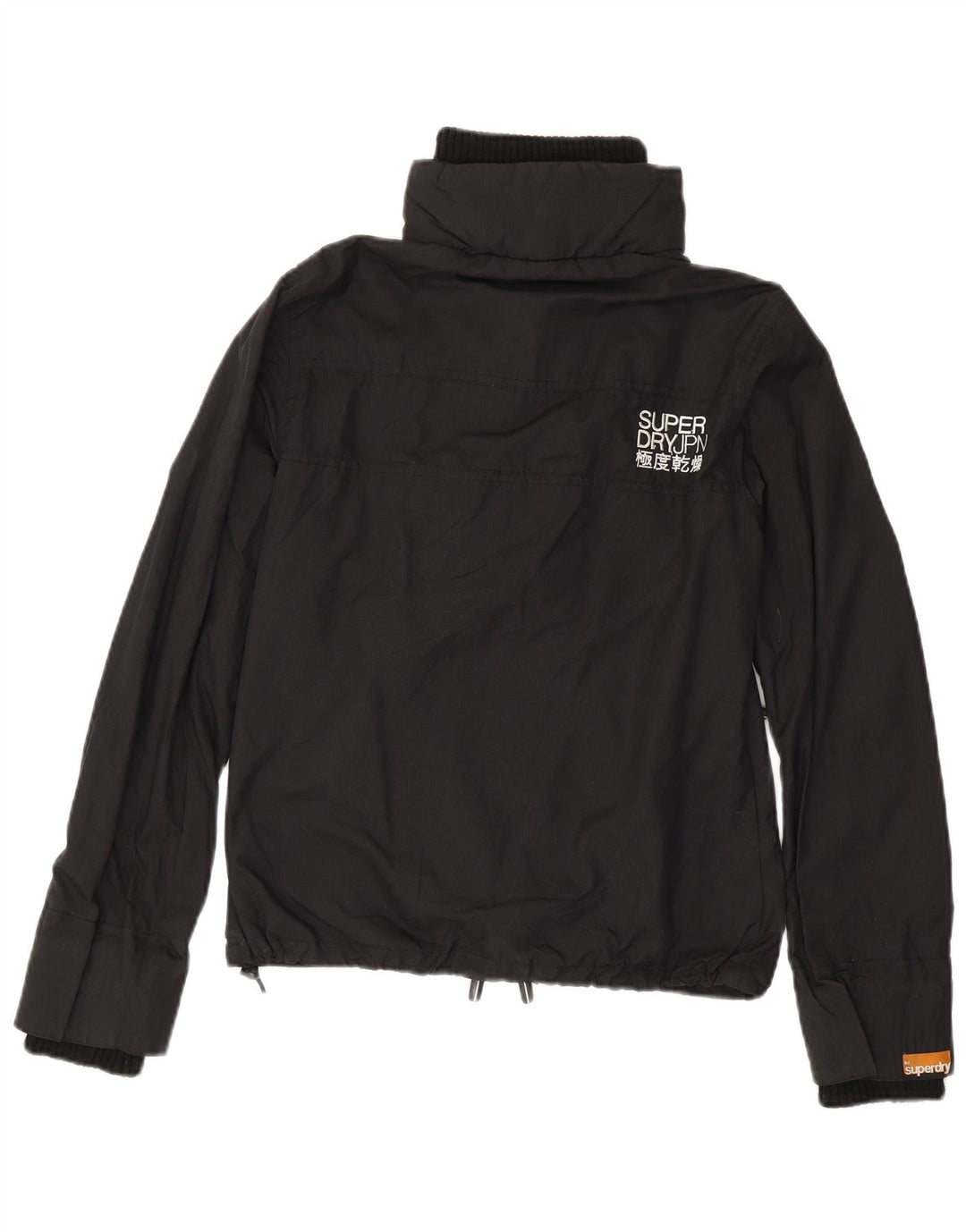 SUPERDRY Chaqueta cortavientos para mujer UK 44 Medium Black Nylon