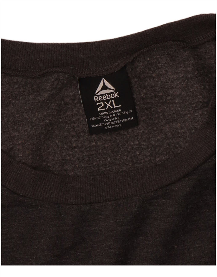 Reebok Sudadera extragrande para mujer UK 20 2XL Poliéster negro
