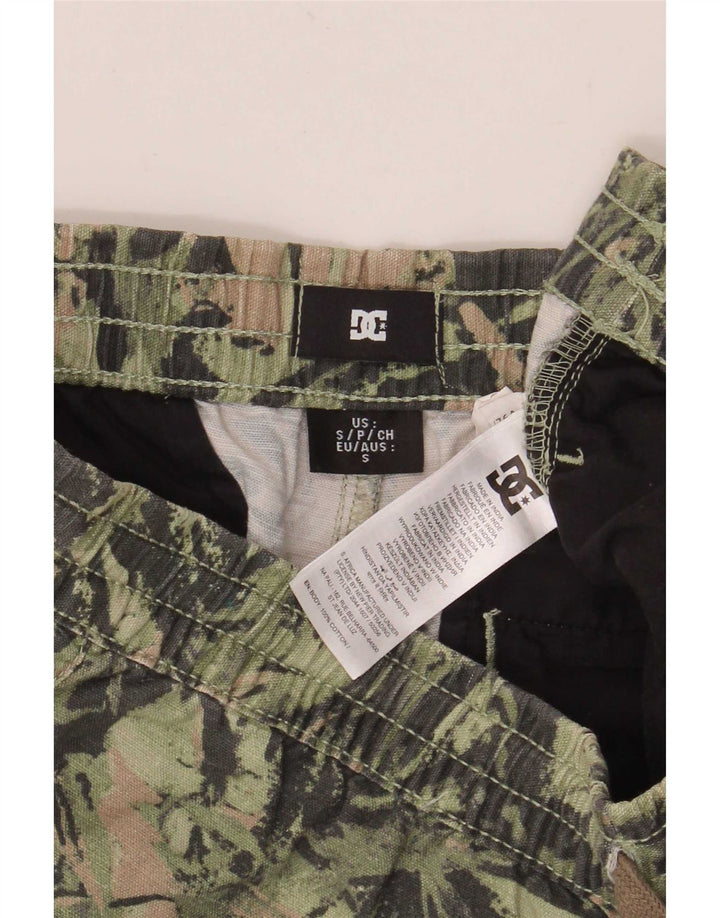 DC Shorts deportivos para hombre Small Green Camuflaje Algodón