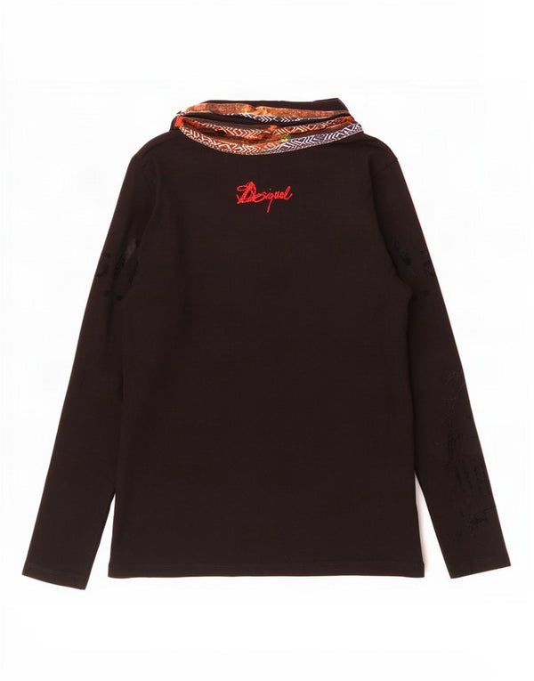 Desigual Blusa para mujer Top UK 40 Grande Negro Floral