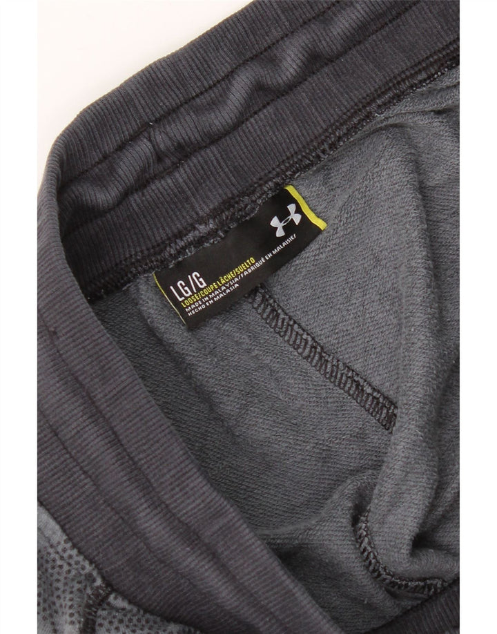 Under Armour Pantalones cortos deportivos para hombre, talla grande, camuflaje azul marino