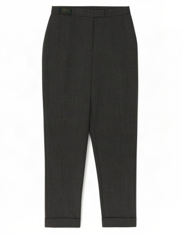 Marks & Spencer Pantalones de traje de cintura alta para mujer UK 40 Large W28 L27 Gris