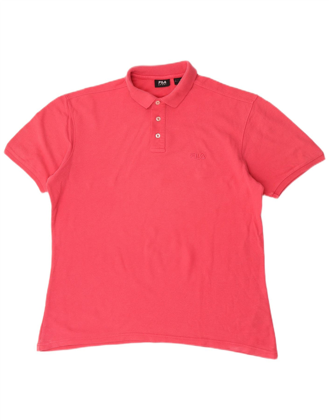 Fila Polo Hombre Algodón Rosa Grande