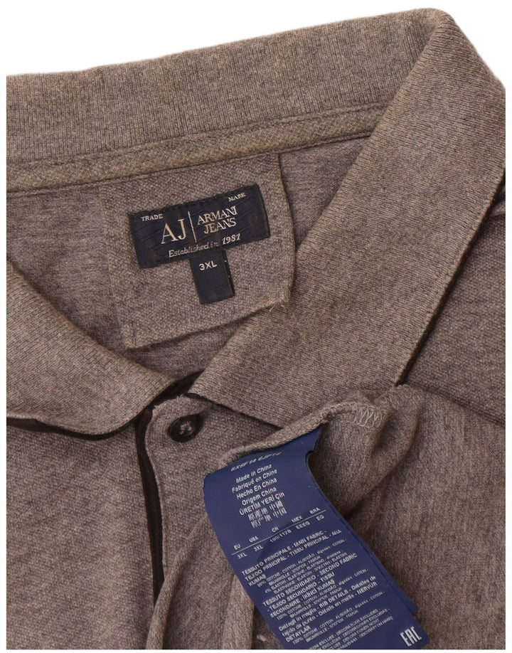 Armani Jeans Polo Hombre 3XL Algodón Gris