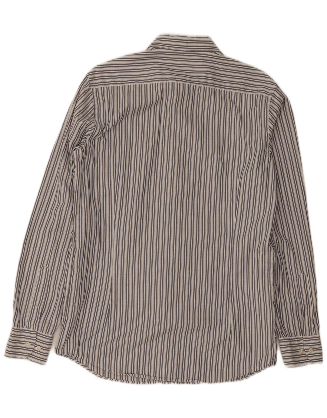 Camisa Massimo Dutti Hombre Mediana Algodón Rayas Blancas