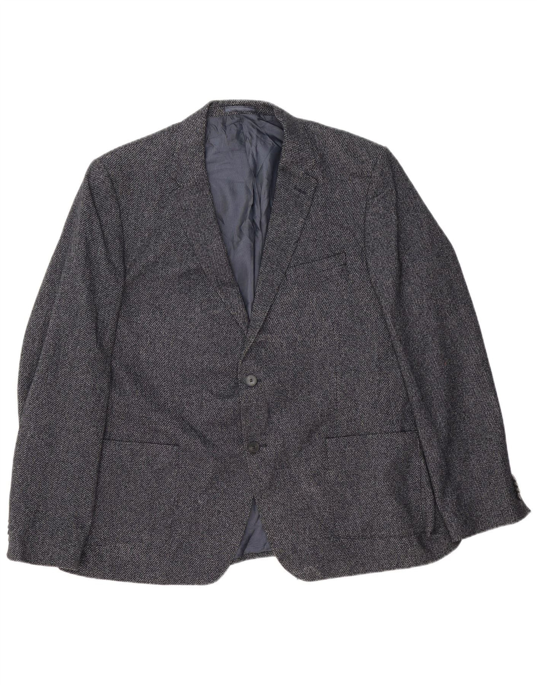 Marks & Spencer Chaqueta tipo blazer de 2 botones para hombre UK 46 XL Lana azul marino