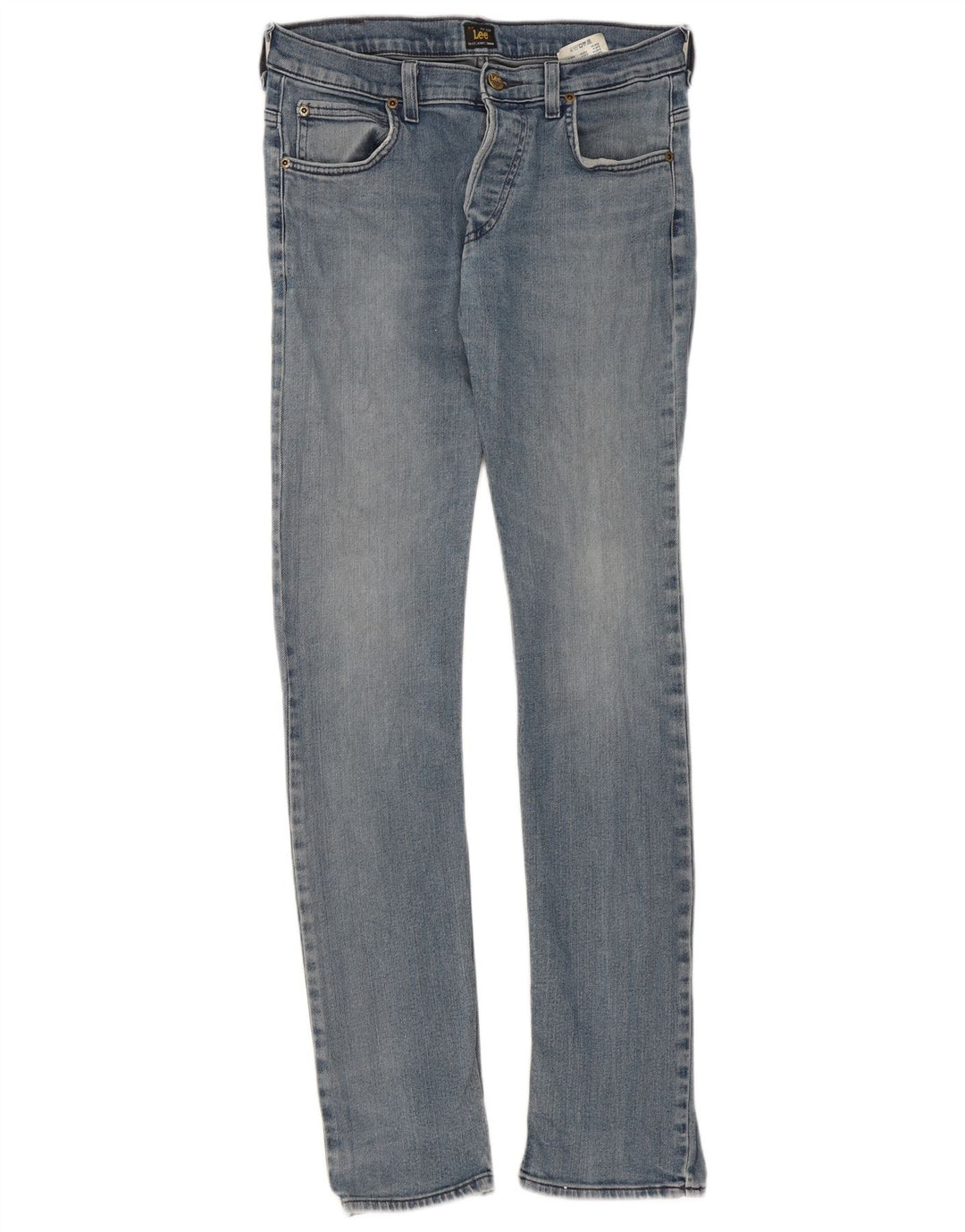 Vaqueros Lee Powell Slim Para Mujer W32 L34 Algodón Azul