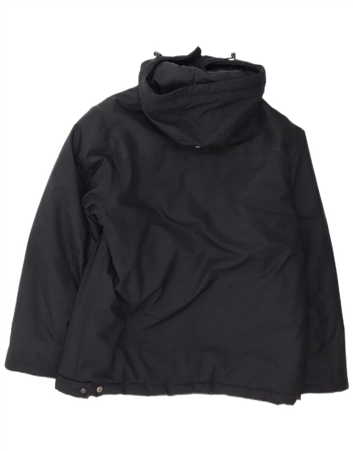 Nike - Chaqueta cortavientos con capucha para hombre, talla 38, color negro