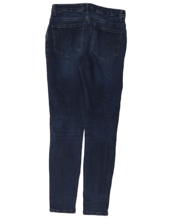 MINT VELVET Vaqueros pitillo para mujer UK 10 Small W29 L29 Azul marino Algodón