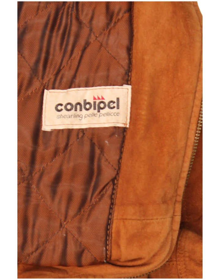 Conbipel Chaqueta de ante con capucha para mujer UK 22 3XL Marrón