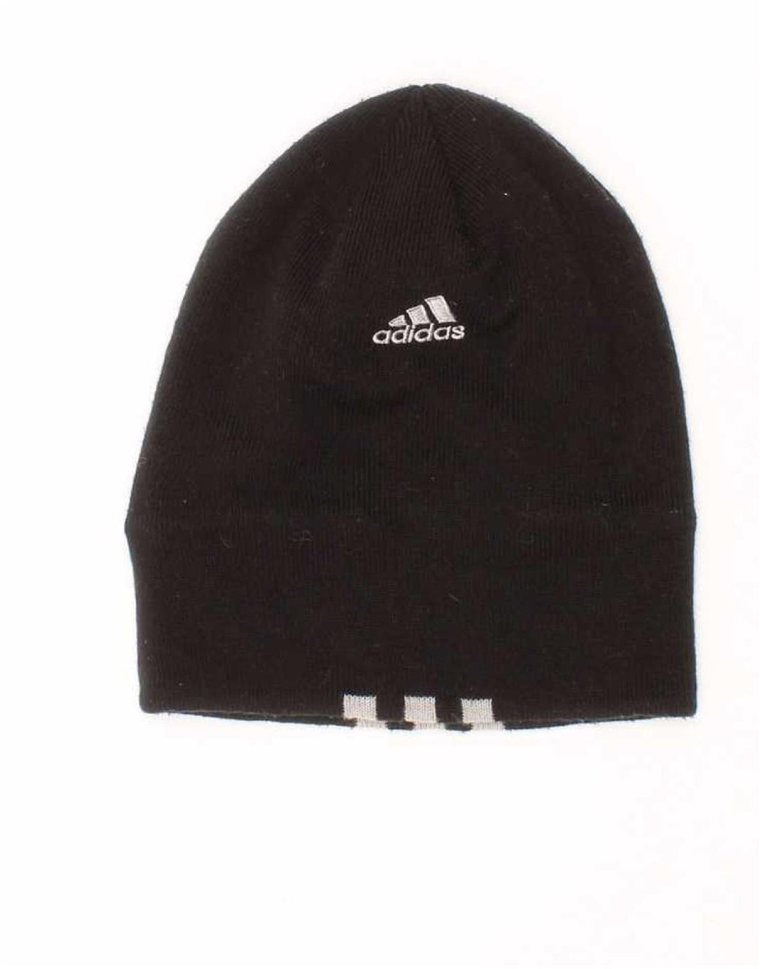 Adidas Boys Beanie Hat Talla única Negro Rayas Poliéster