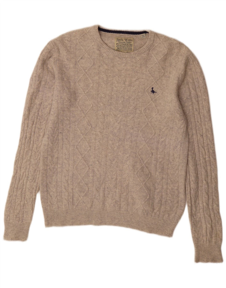 Jack Wills Jersey De Cuello Redondo Para Hombre Gris Medio