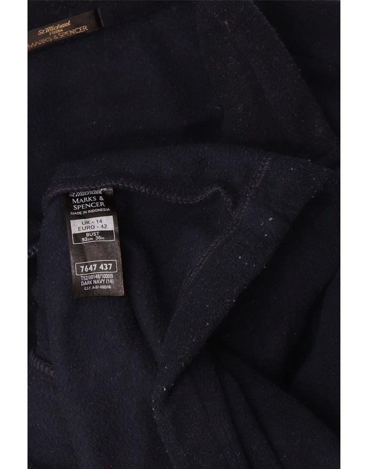 Marks & Spencer Chaqueta polar para mujer UK 40 Grande Poliéster azul marino