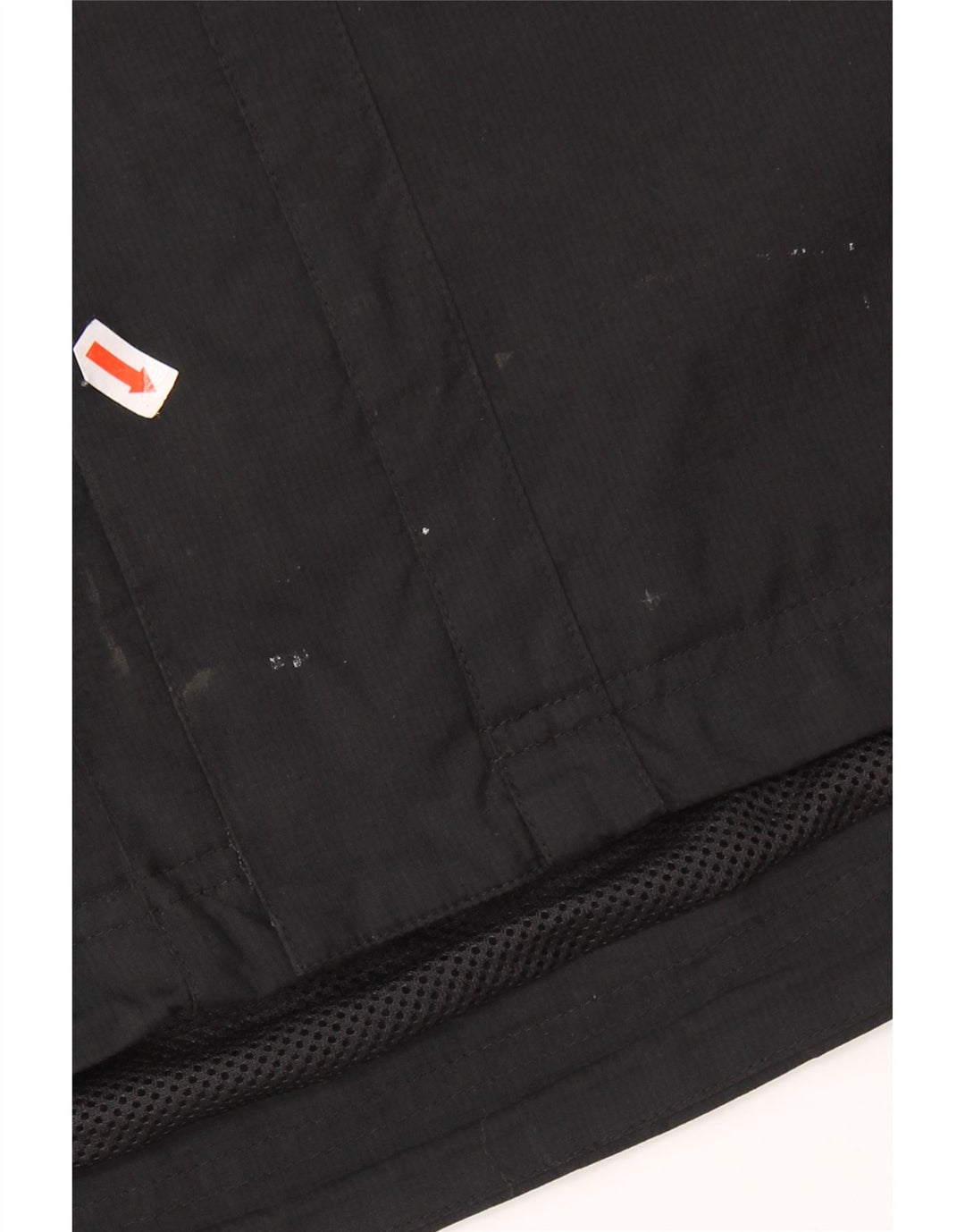 ADIDAS Chaqueta impermeable con capucha para hombre UK 38 Mediano Negro Colorblock Poliéster