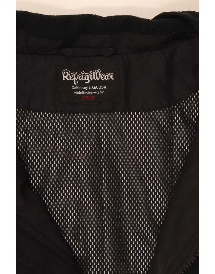 Refrigiwear Chaqueta Bomber para Hombre Reino Unido 40 Grande Negro