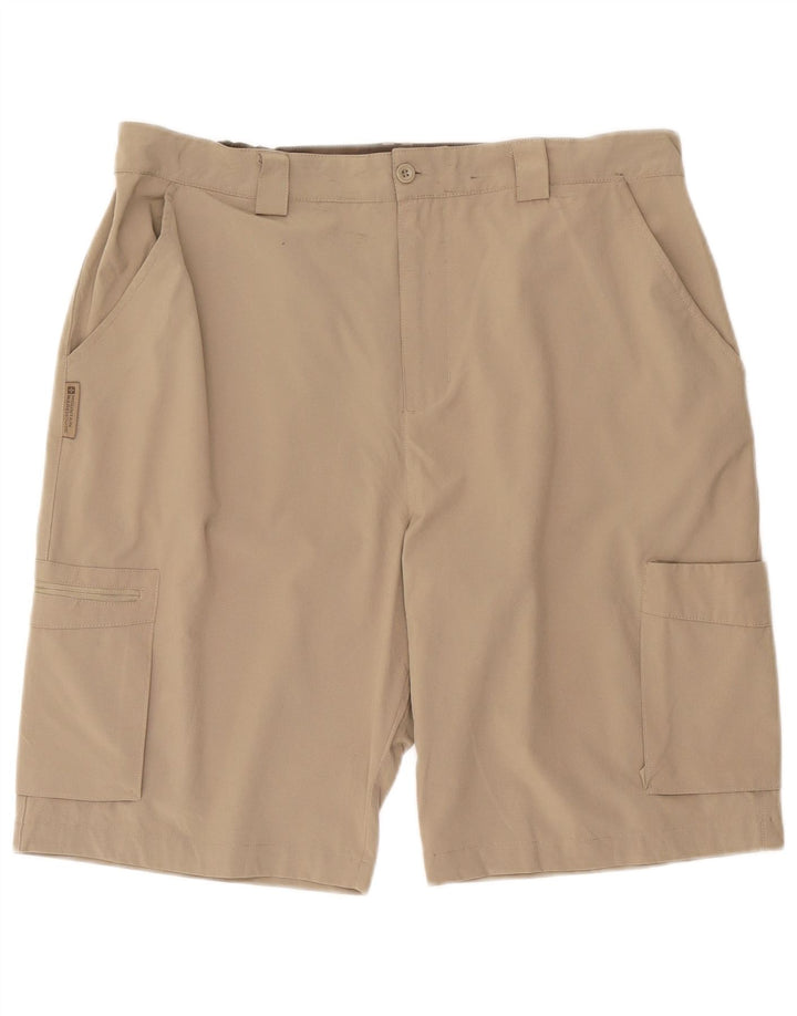 Pantalones cortos cargo para hombre Mountain Warehouse W38 XL Poliéster beige