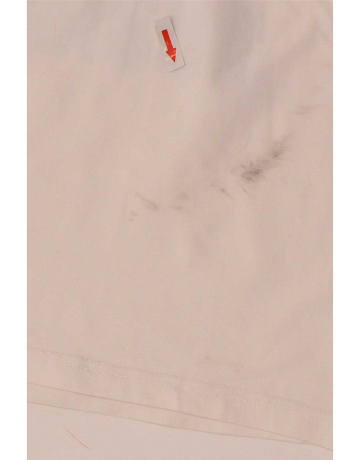 Puma Mujer Crop Graphic Chaleco Top UK 12 Medio Algodón Blanco