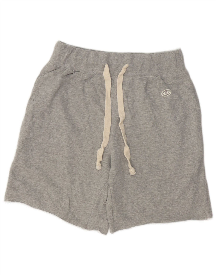 CHAMPION Pantalones cortos deportivos para hombre de algodón moteado gris medio