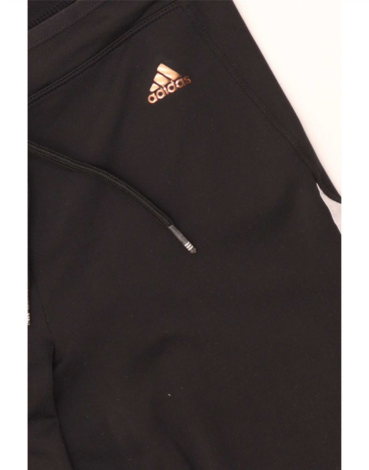 Adidas Mujer Climalite Chándal Pantalones UK 10 Small Negro