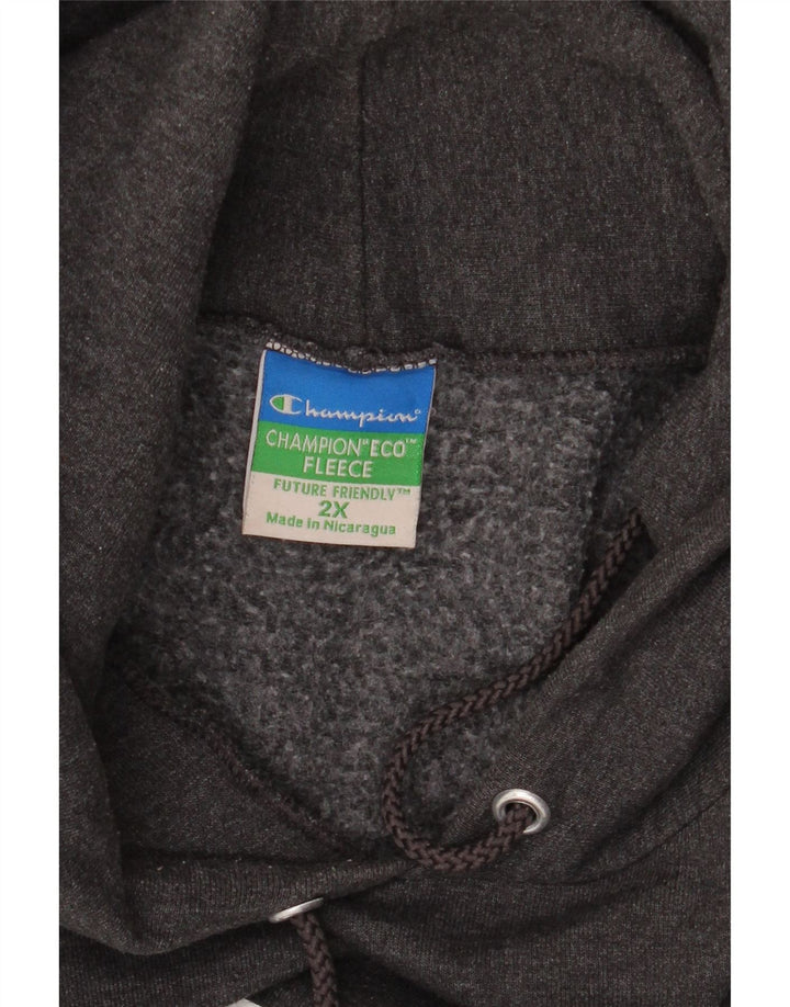 CHAMPION Jersey con capucha gráfico Columbia para hombre 2XL Gris