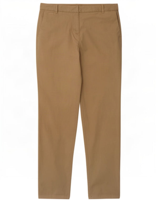 Marks & Spencer Pantalones chinos ajustados para mujer UK 12 Medium W30 L29 Beige