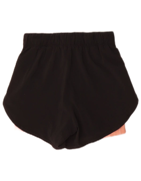 Nike Pantalones cortos deportivos Dri Fit para mujer UK 4 XS Poliéster negro