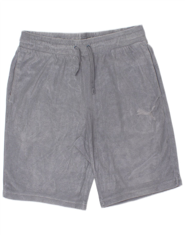 PUMA Mens Sport Shorts Medium  Blue Cotton