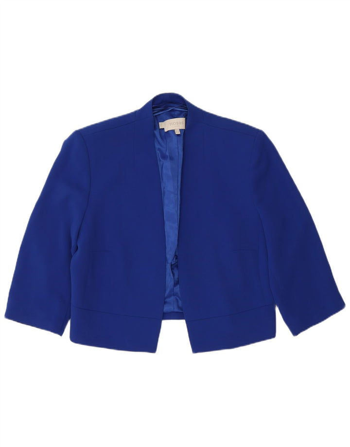 Hobbs Chaqueta Bolero de Manga 3/4 para Mujer UK 12 Poliéster Azul Medio
