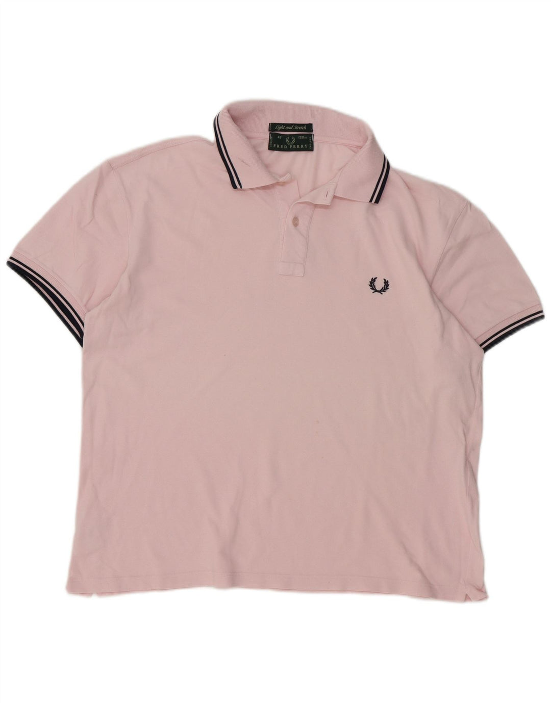 Fred Perry Polo De Hombre De Algodón A Rayas Rosa Grande