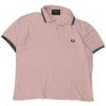 Fred Perry Polo De Hombre De Algodón A Rayas Rosa Grande