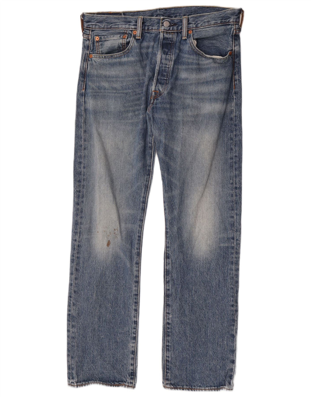 Levi's Hombre 501 Vaqueros Rectos W33 L30 Algodón Azul