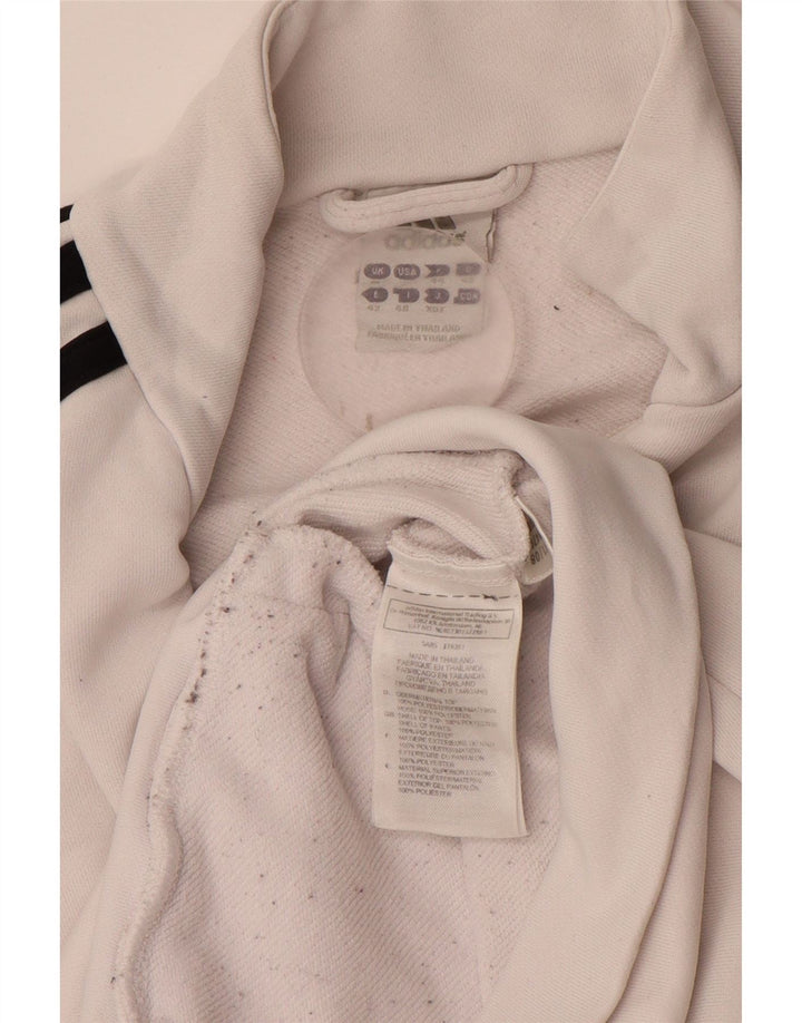 ADIDAS Chaqueta de chándal para mujer UK 40 Grande Poliéster blanco