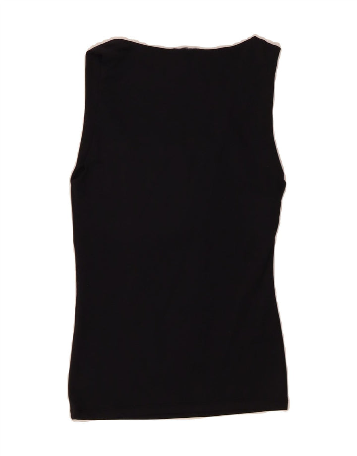 ZARA Womens Vest Top UK 8 Small Black Vintage Zara and Second-Hand Zara from Messina Hembry 