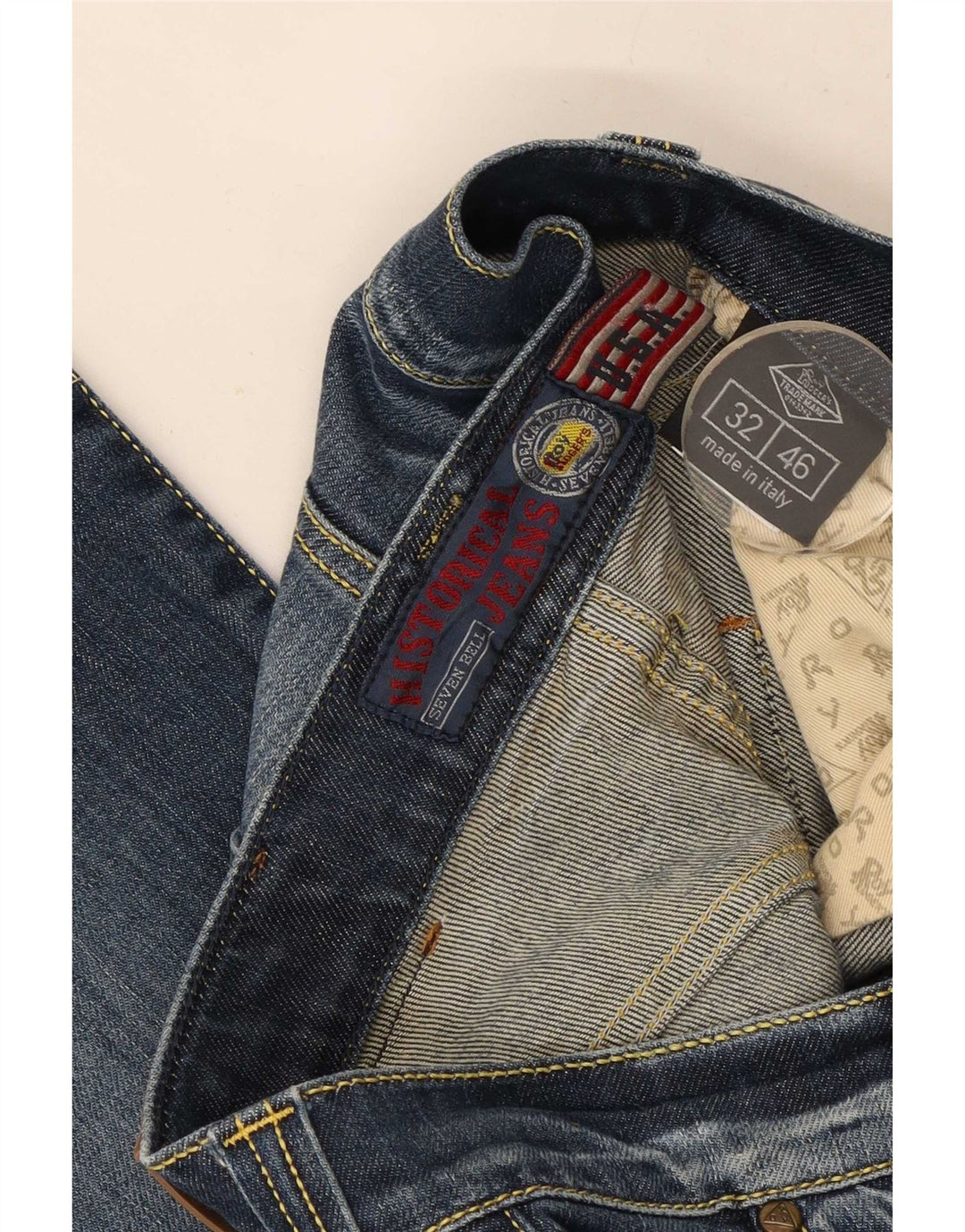 Roy Rogers Vaqueros rectos para hombre W32 L28 Algodón azul